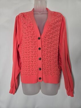 Jason Wu Coral Knit Button-Front Women's Cardigan